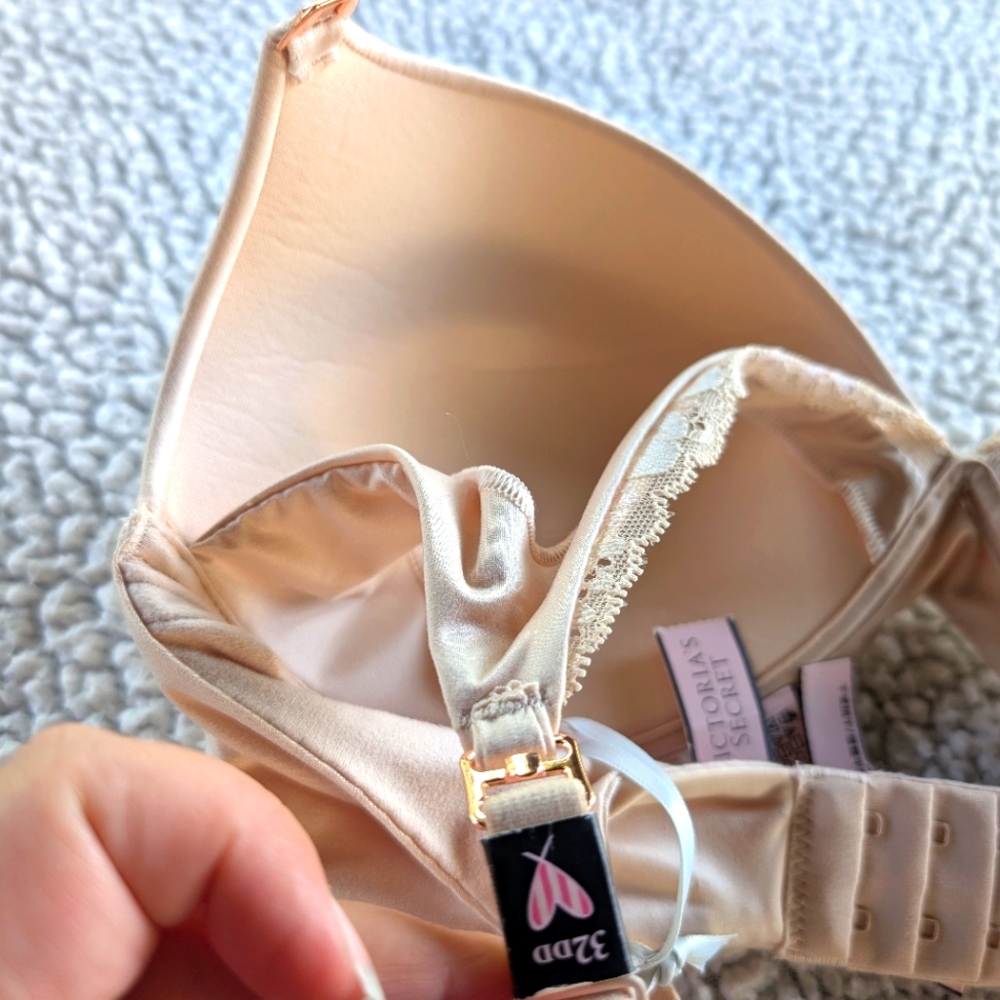 Victorias Secret Womens Maternity/Nursing Bra, Beige. 32DD New with Tags - Picture 5 of 7